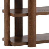 Finnian Brown Low Bookcase - Ornate Home