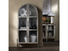 Finnley Brown/White Curio Cabinet - Ornate Home