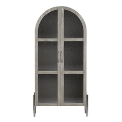 Finnley Brown/White Curio Cabinet - Ornate Home