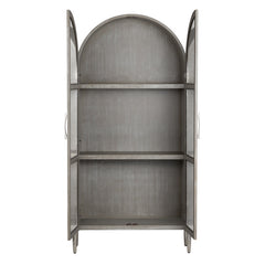 Finnley Brown/White Curio Cabinet - Ornate Home