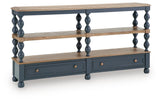 Finnworth Blue/Brown Console Sofa Table