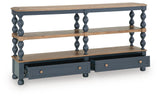 Finnworth Blue/Brown Console Sofa Table
