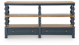 Finnworth Blue/Brown Console Sofa Table