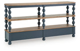 Finnworth Blue/Brown Console Sofa Table