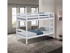 Finsbury White Twin/Twin Bunk - Ornate Home