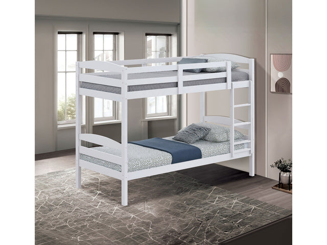 Finsbury White Twin/Twin Bunk - Ornate Home