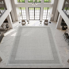 Fiora Bone 6 Jute-Look Rug | Indoor/Outdoor Elegance - Ornate Home