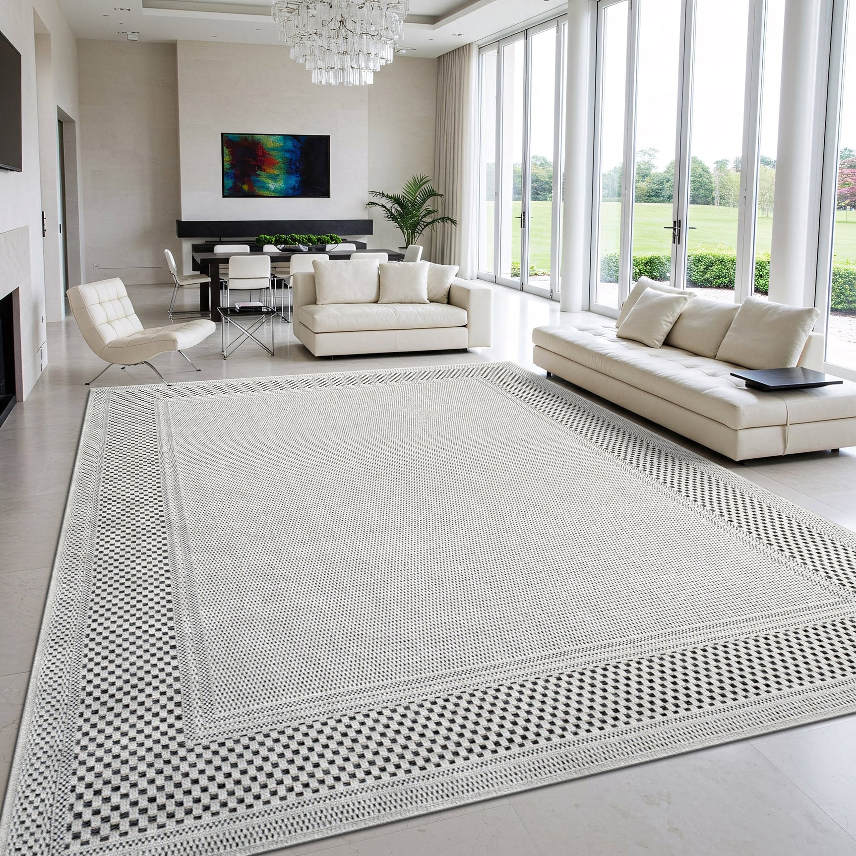 Fiora Bone 6 Jute-Look Rug | Indoor/Outdoor Elegance - Ornate Home