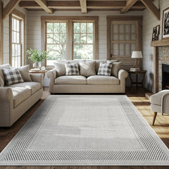 Fiora Bone 6 Jute-Look Rug | Indoor/Outdoor Elegance - Ornate Home