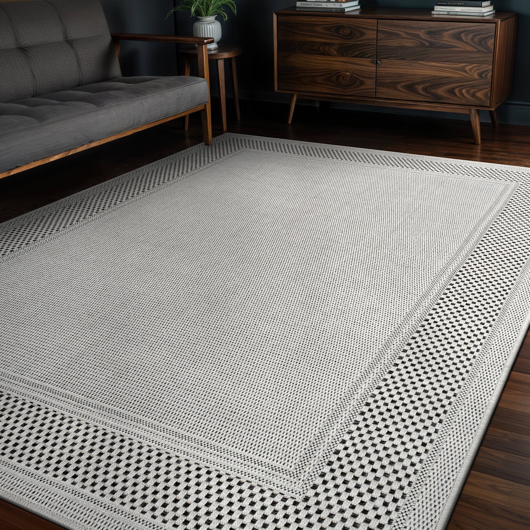 Fiora Bone 6 Jute-Look Rug | Indoor/Outdoor Elegance - Ornate Home
