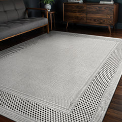 Fiora Bone 6 Jute-Look Rug | Indoor/Outdoor Elegance - Ornate Home