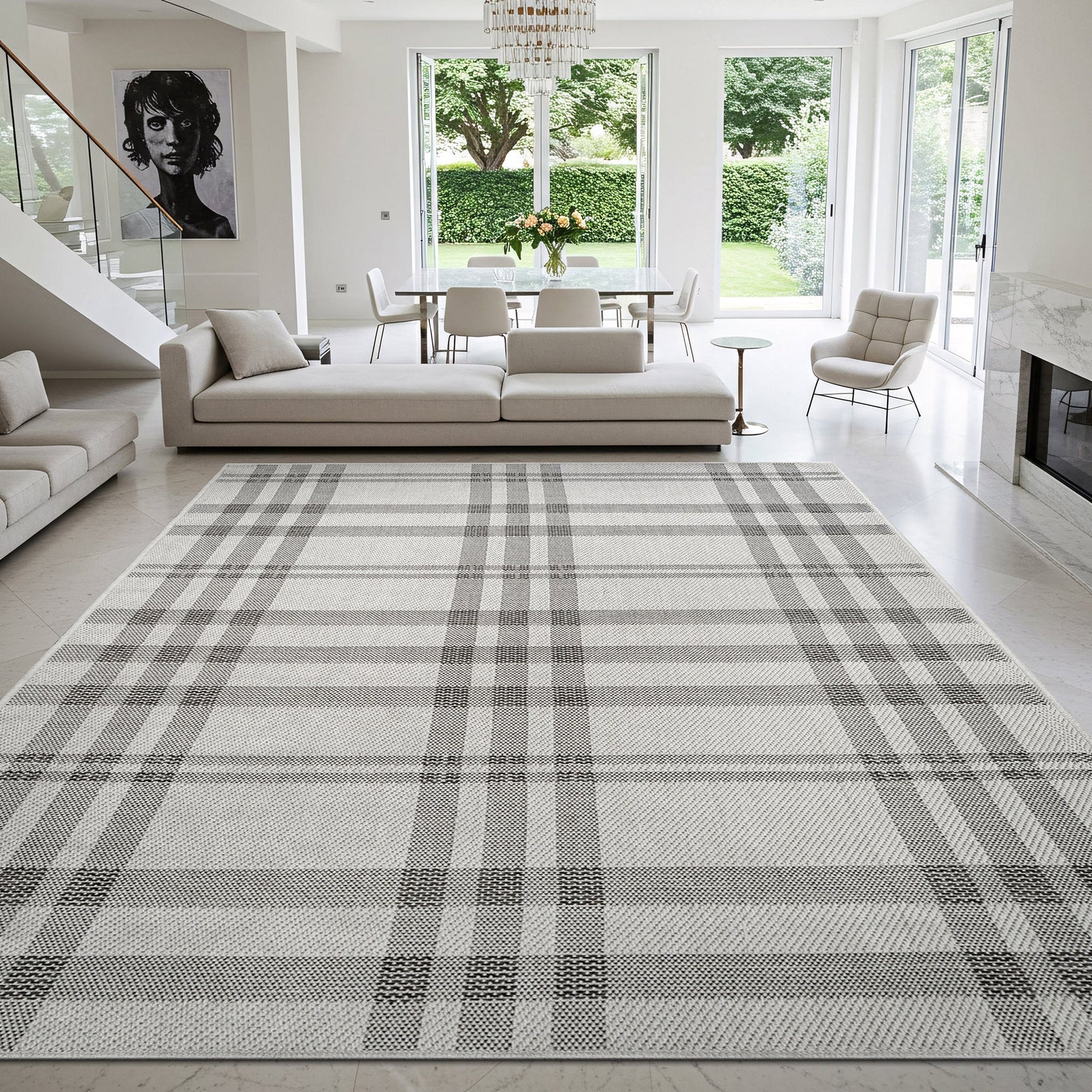 Fiora Bone 7 Jute-Look Rug | Indoor/Outdoor Elegance - Ornate Home