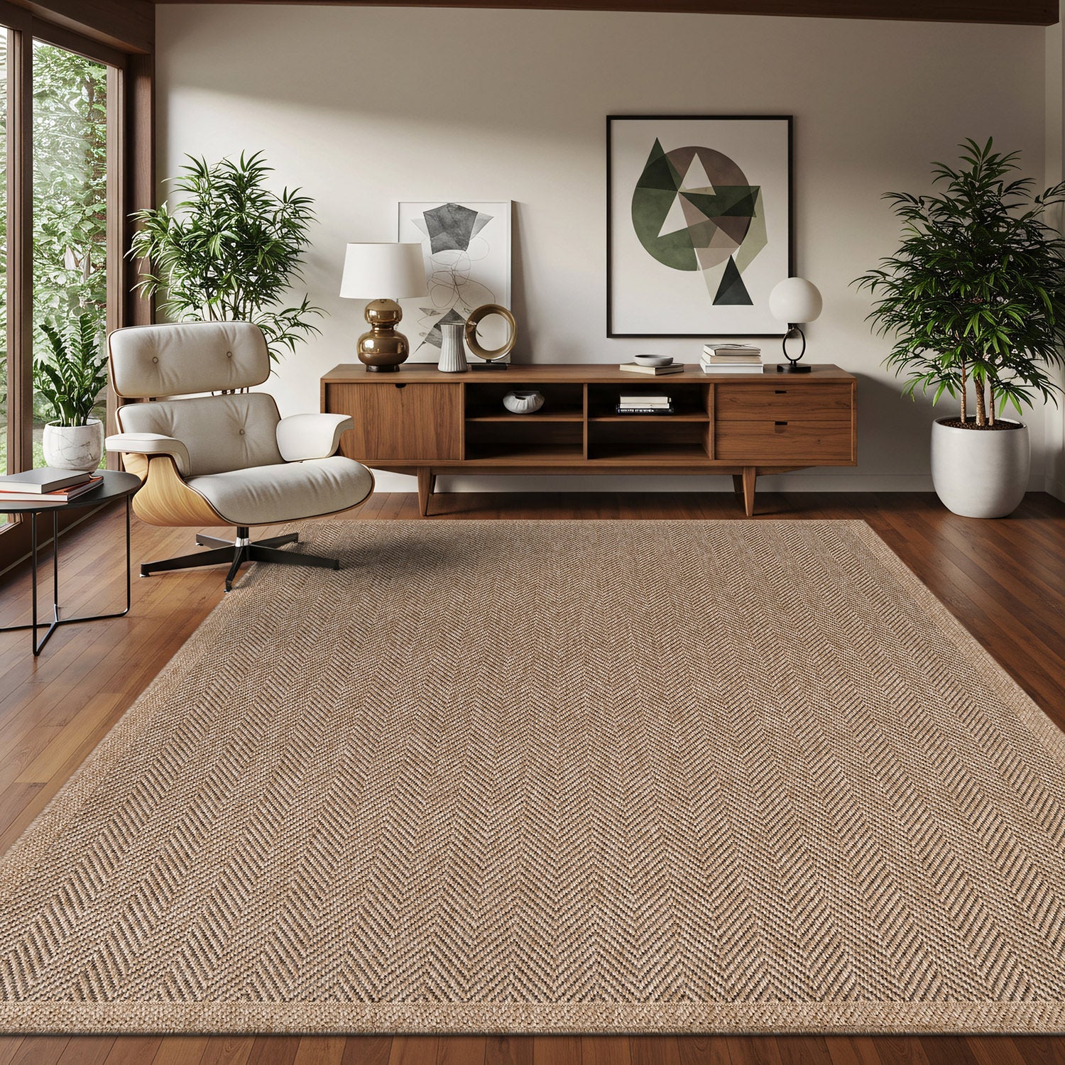 Fiora Natural 1 Jute-Look Area Rug | Hose & Go Cleaning - Ornate Home