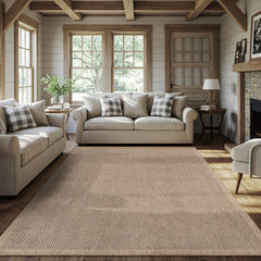 Fiora Natural 1 Jute-Look Area Rug | Hose & Go Cleaning - Ornate Home