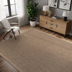 Fiora Natural 1 Jute-Look Area Rug | Hose & Go Cleaning - Ornate Home
