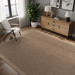 Fiora Natural 3 Jute-Look Rug | Pet-Friendly Texture - Ornate Home