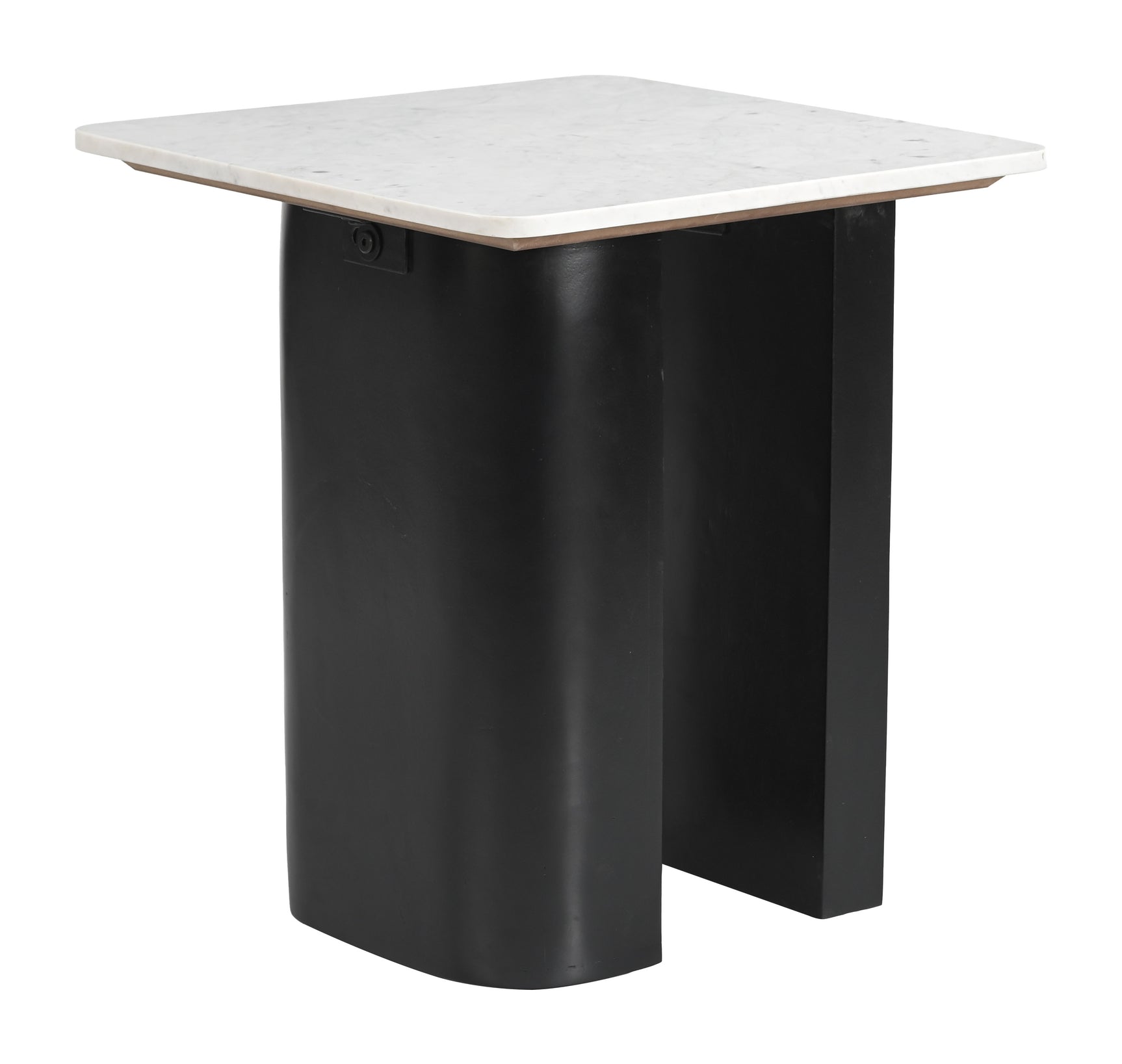 Fiora White & Black Side Table - Ornate Home