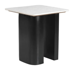 Fiora White & Black Side Table - Ornate Home