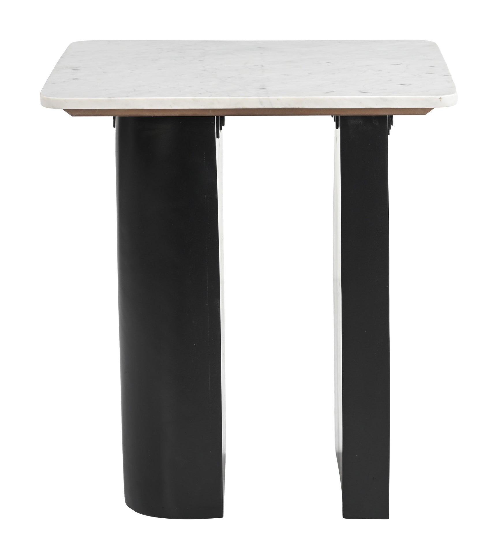 Fiora White & Black Side Table - Ornate Home