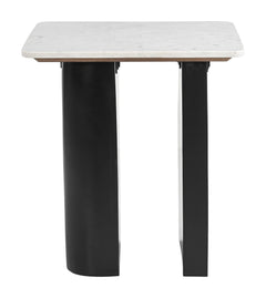 Fiora White & Black Side Table - Ornate Home