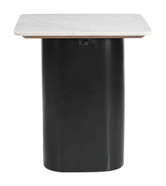 Fiora White & Black Side Table - Ornate Home