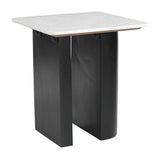 Fiora White & Black Side Table - Ornate Home