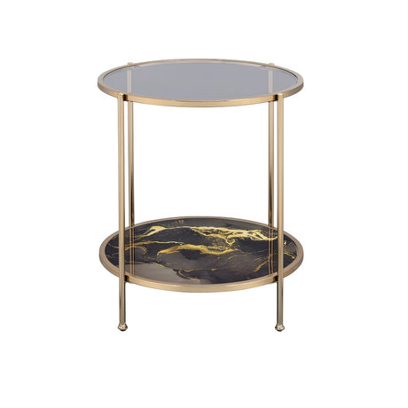 Fiorella Marble End Table - Ornate Home
