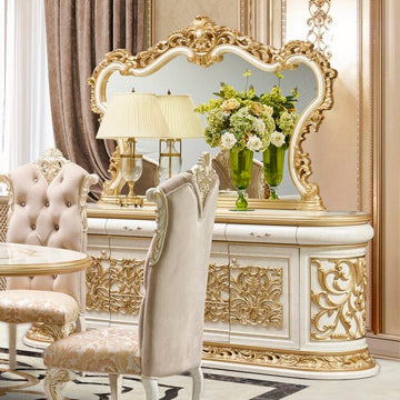 Fiori di Milano Ivory/Gold Buffet / HD-BUF903 - Ornate Home
