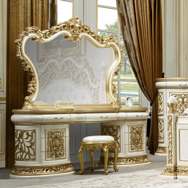 Fiori di Milano Ivory/Gold Highlights Dresser / HD-DR903 - Ornate Home
