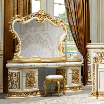 Fiori di Milano Ivory/Gold Highlights Dresser / HD-DR903 - Ornate Home