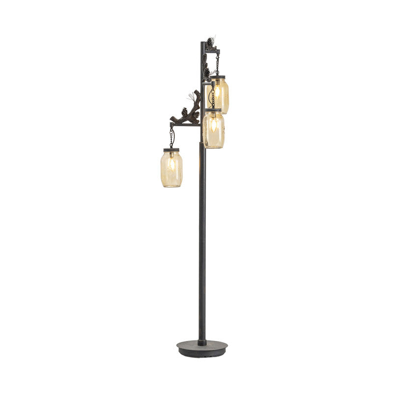 Fire Catcher Bronze Floor Lamp - Ornate Home
