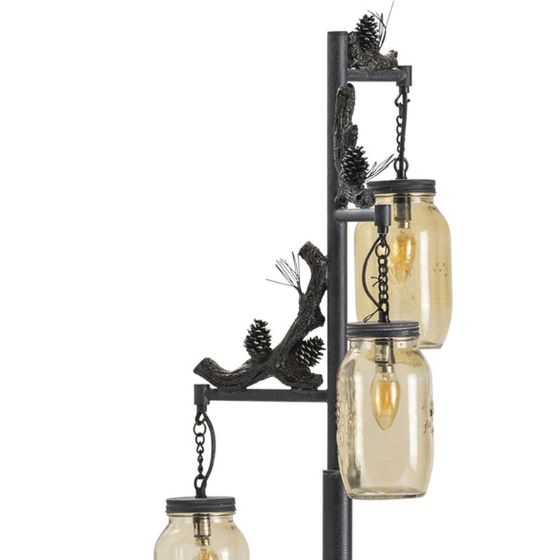 Fire Catcher Bronze Floor Lamp - Ornate Home
