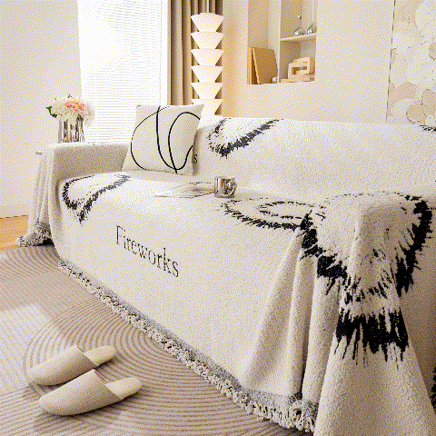 Fireworks Reversible Couch Cover Blankets Furniture Covers Washable Sectional Couch Covers - Ornate Home