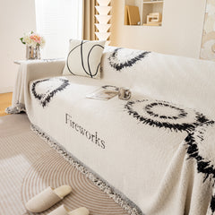 Fireworks Reversible Couch Cover Blankets Furniture Covers Washable Sectional Couch Covers - Ornate Home