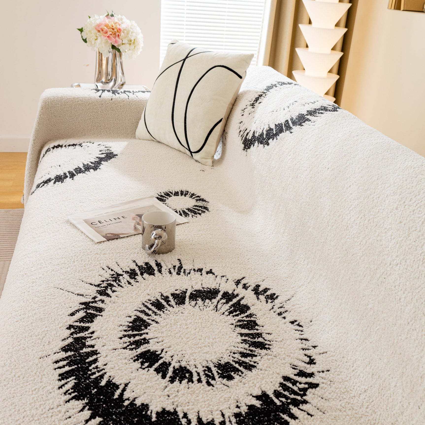 Fireworks Reversible Couch Cover Blankets Furniture Covers Washable Sectional Couch Covers - Ornate Home