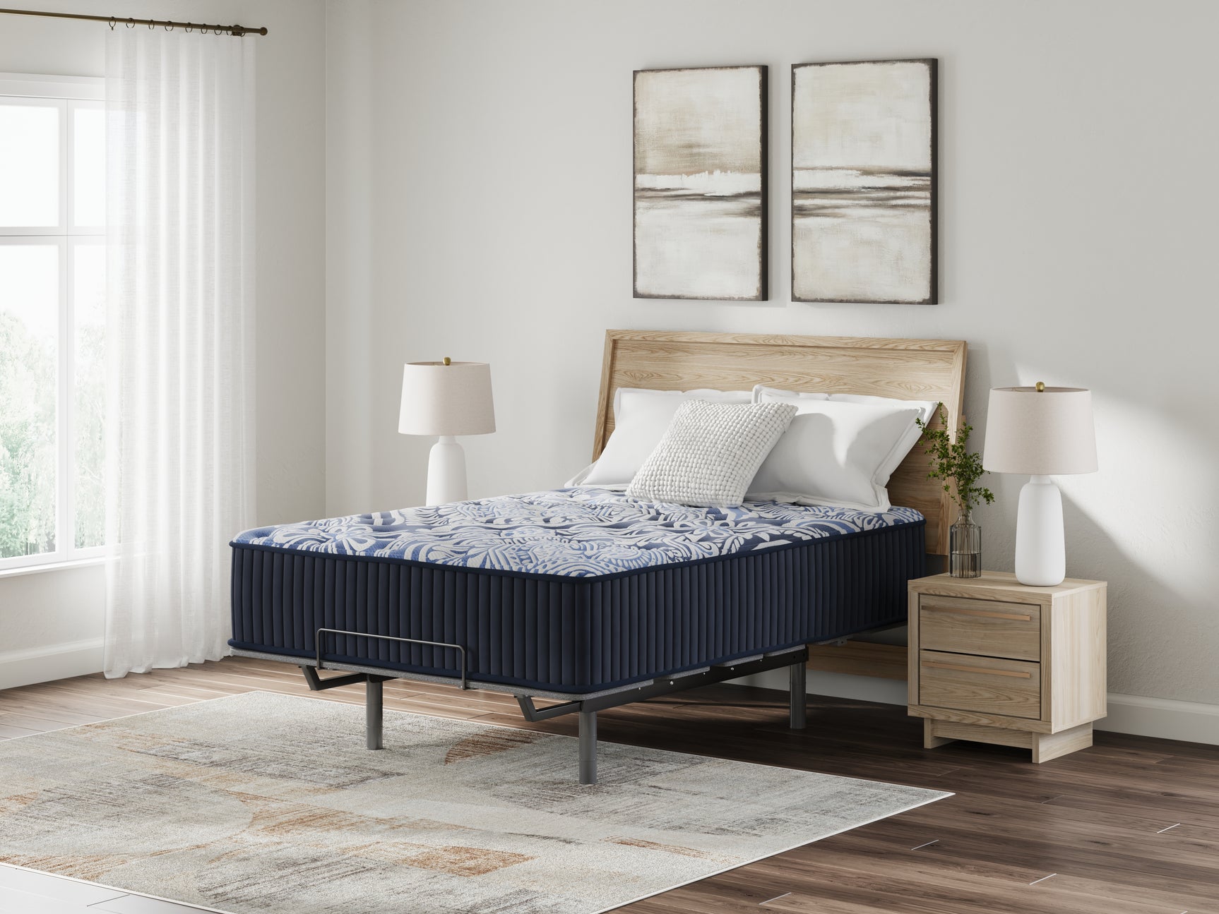 Firm Luxe 2.0 Blue California King Mattress - Ornate Home