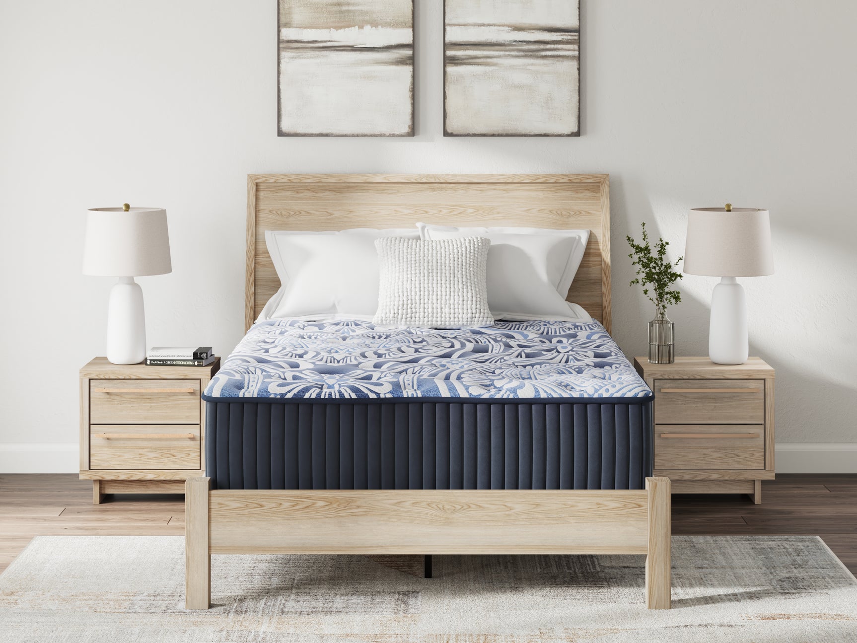Firm Luxe 2.0 Blue California King Mattress - Ornate Home
