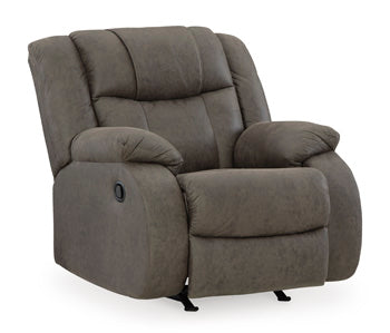 First Base Gunmetal Recliner (Online Special Price) - Ornate Home