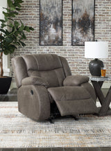 First Base Gunmetal Recliner (Online Special Price) - Ornate Home