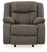 First Base Gunmetal Reclining Loveseat and Recliner (Online Special Price) - Ornate Home