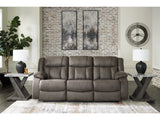 First Base Gunmetal Reclining Sofa (Online Special Price) - Ornate Home