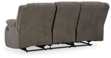 First Base Gunmetal Reclining Sofa (Online Special Price) - Ornate Home