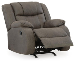 First Base Gunmetal Reclining Sofa and 2 Recliners - Ornate Home