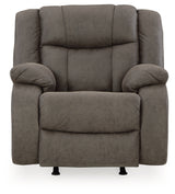 First Base Gunmetal Reclining Sofa and Recliner - Ornate Home