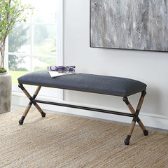 Firth Rustic Navy Bench - Ornate Home