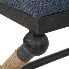 Firth Rustic Navy Bench - Ornate Home