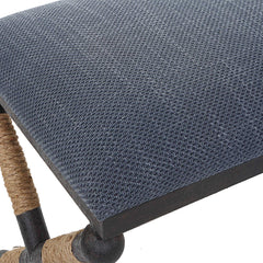 Firth Rustic Navy Bench - Ornate Home