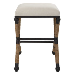 Firth Rustic Oatmeal Counter Stool - Ornate Home