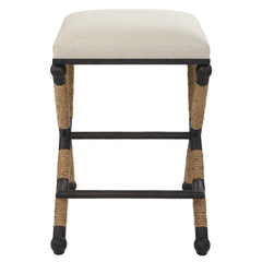 Firth Rustic Oatmeal Counter Stool - Ornate Home