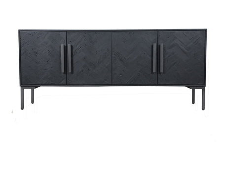 Fishbone Black Sideboard - Ornate Home